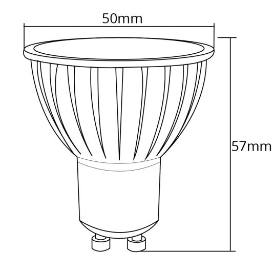 WIFI LED spot RGBWW 4W GU10 fitting - Voordeelset van 3 stuks