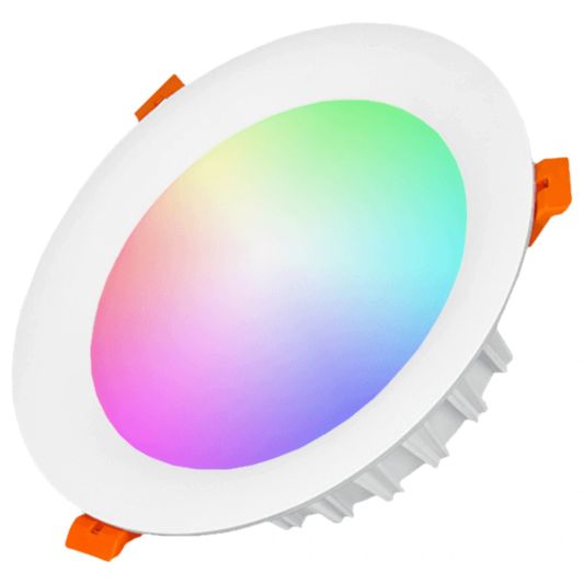 Wifi set met 1 tot 4 RGBWW led inbouwspots 18 Watt