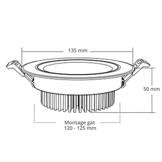 Wifi set met 1 tot 4 RGBWW led inbouwspots 9 Watt