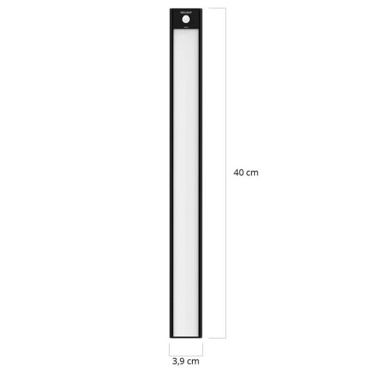 Yeelight kastverlichting met sensor 40 cm - Warm wit licht - Oplaadbare batterij - Voordeelset van 4 stuks