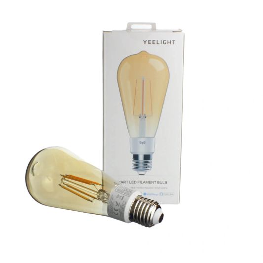 Yeelight slimme filament led lamp ST64 amberkleurig - E27 fitting - Warm Witte lichtkleur