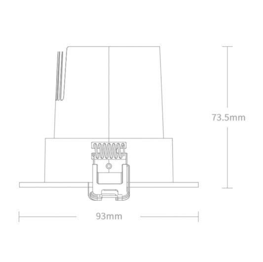 Yeelight slimme led Mesh downlight - Dual White - 5 Watt