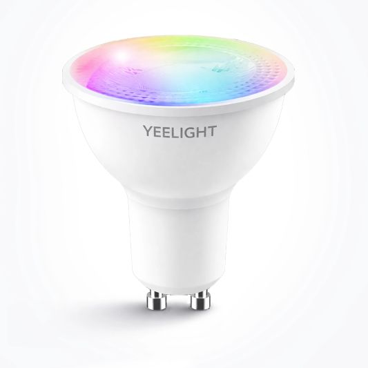 Yeelight slimme led spot - GU10 fitting - RGBWW Multicolor en Wit