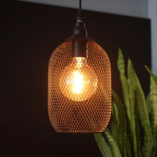 Zigbee E27 spiraal filament lamp Dual White G95 amberkleurig