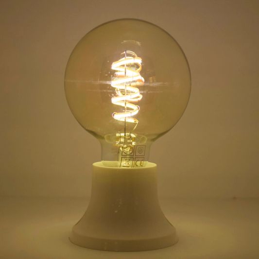 Zigbee E27 spiraal filament lamp Dual White G95 amberkleurig - voordeelset van 6