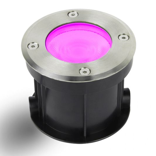 Zigbee inbouw grondspot voor buiten 6W - Alle kleuren en wittinten - Rond