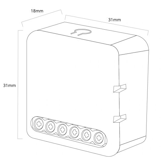 Zigbee inbouwschakelaar 2 gang