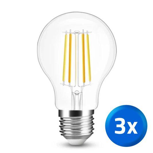 Zigbee LED filament lamp Dual White 7W E27 fitting - Voordeelset van 3
