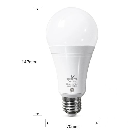 Zigbee lamp RGBWW 12W E27 fitting - voordeelset van 6