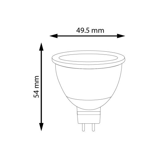 Zigbee spot RGBWW MR16 fitting - 4 Watt - Voordeelset van 3