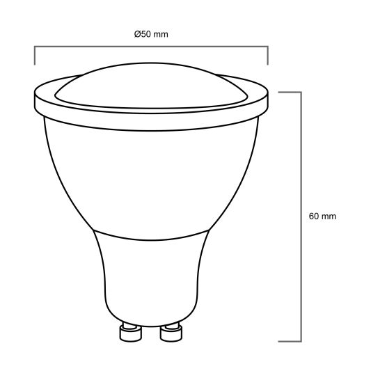 Zigbee LED spot RGBWW GU10 fitting - 5 Watt - Voordeelset van 9