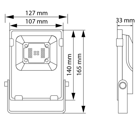 Zigbee Schijnwerper/ bouwlamp 10 Watt IP65