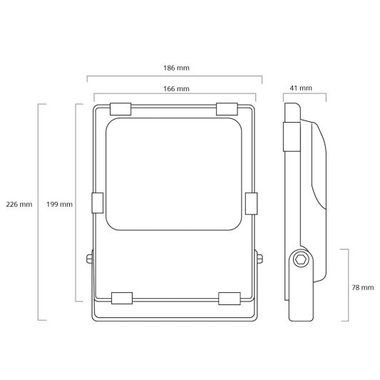 Zigbee Schijnwerper/bouwlamp RGBWW 30 Watt IP65
