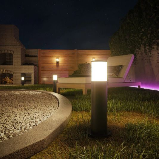 Zigbee sokkel lamp voor buiten 9W - Alle kleuren en wittinten - Rond