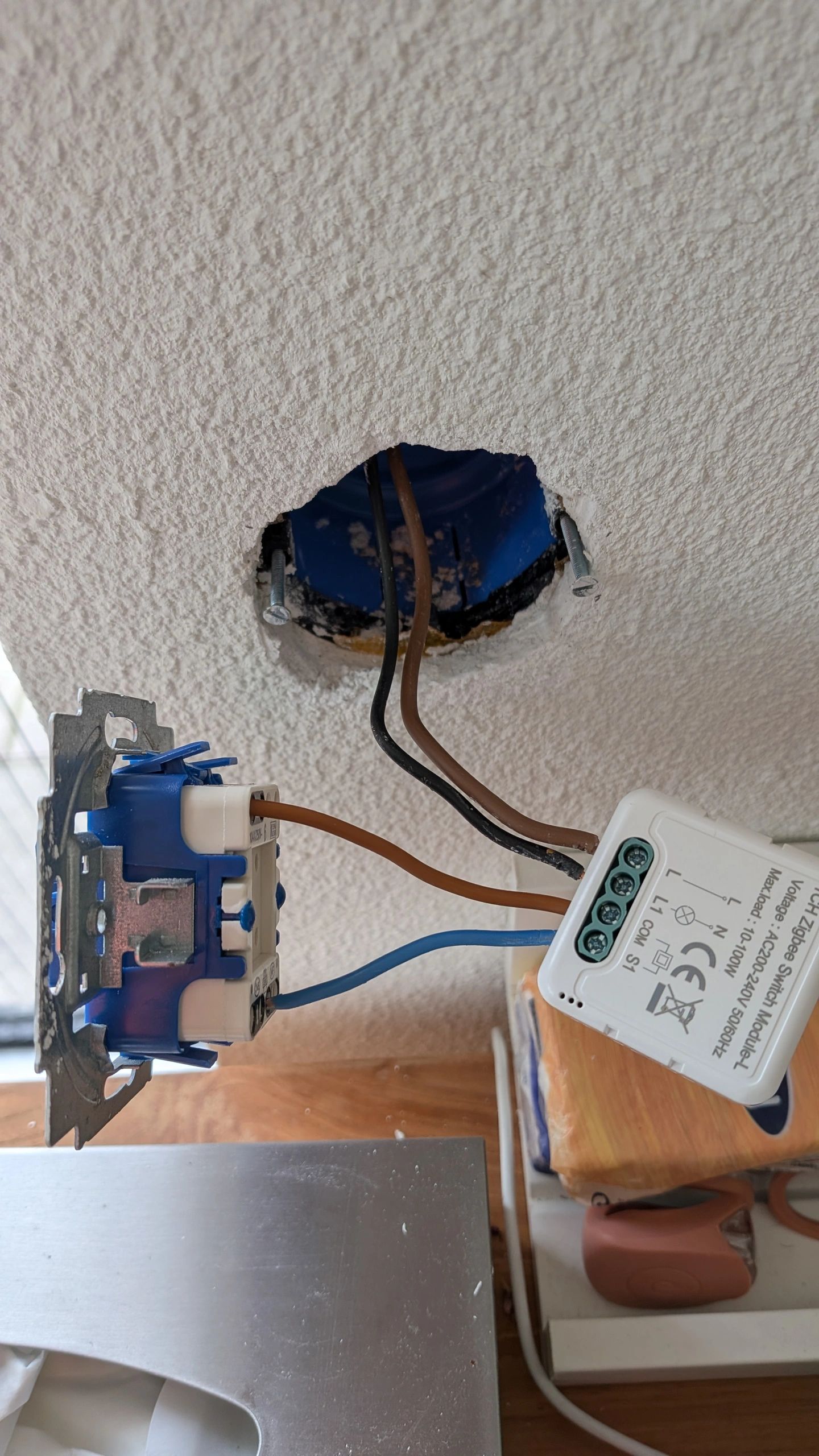 Zigbee inbouwschakelaar 1 gang - Set van 2