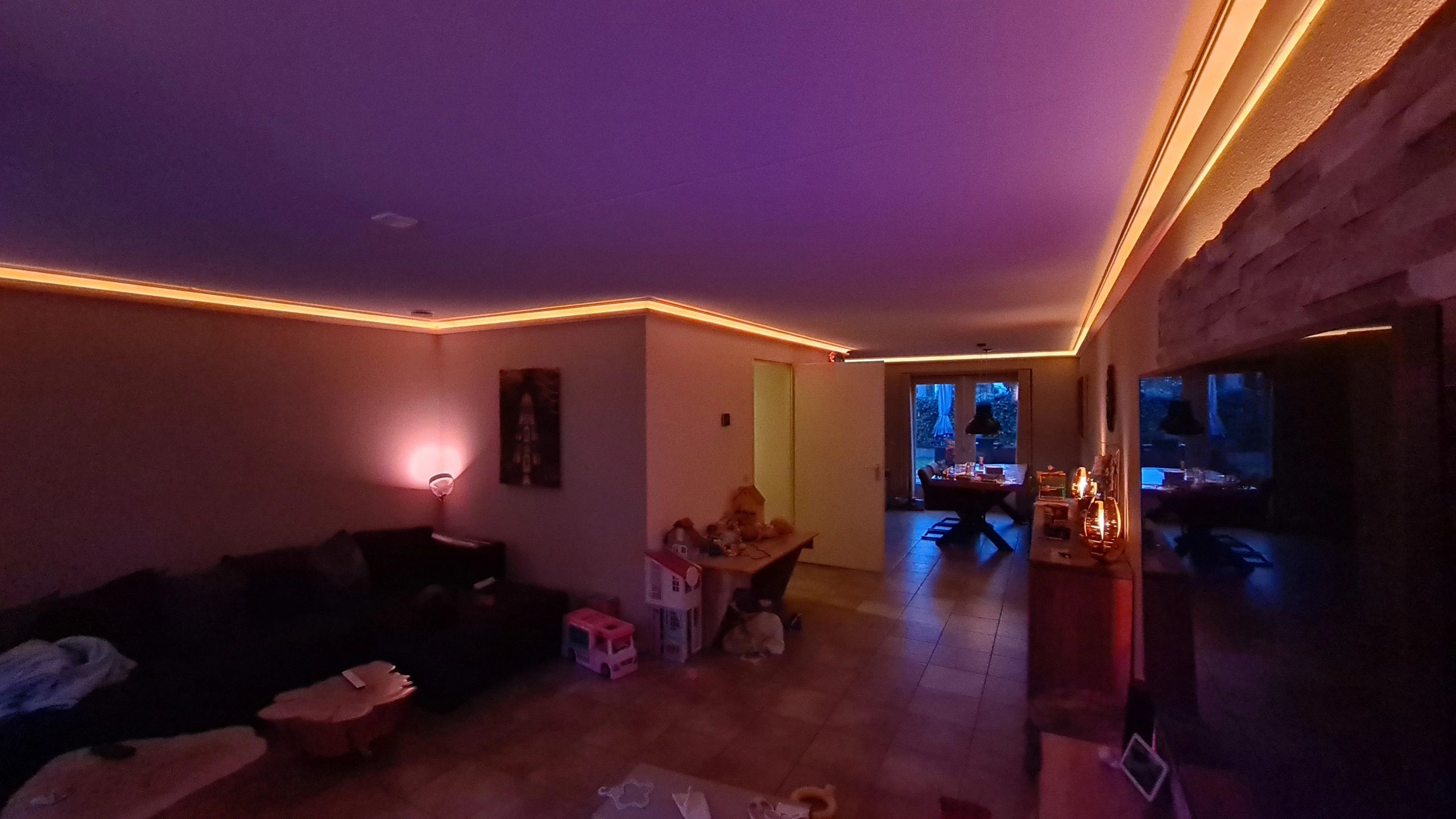 2 meter complete set RGBW led strip met Zigbee controller