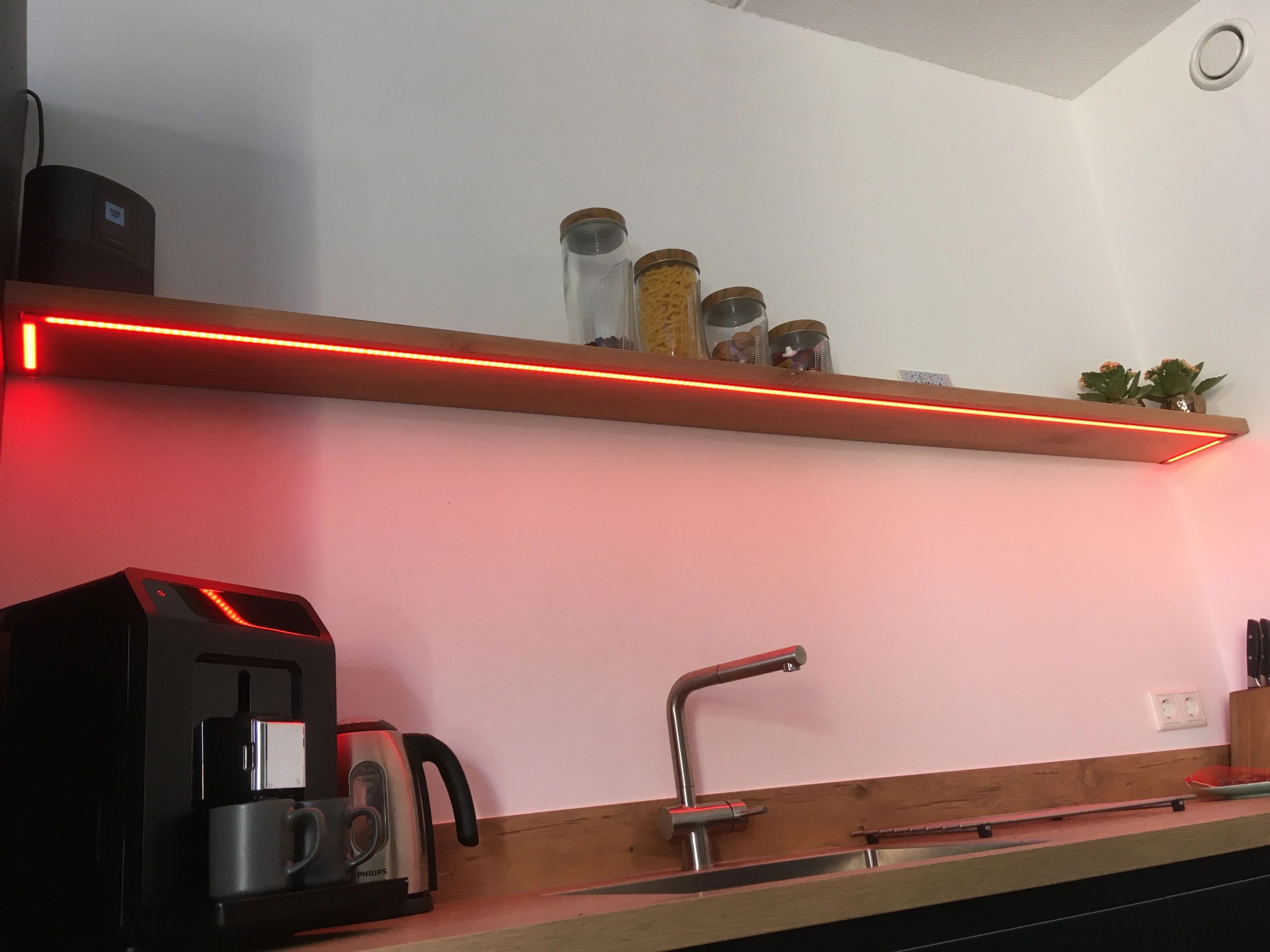 2 meter complete set RGBW led strip met Zigbee controller