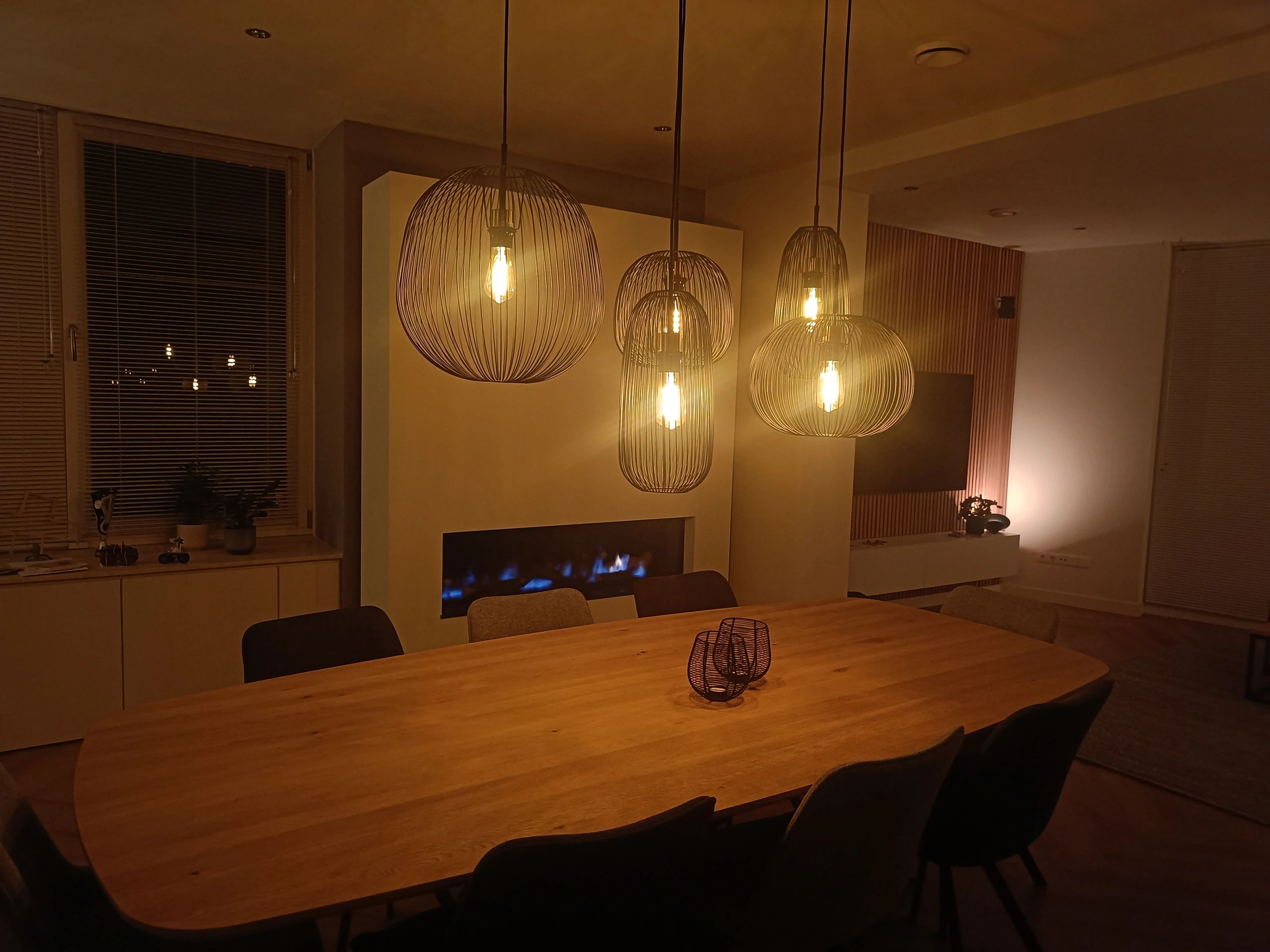 Zigbee E27 spiraal filament lamp Dual White ST64 amberkleurig - voordeelset van 6